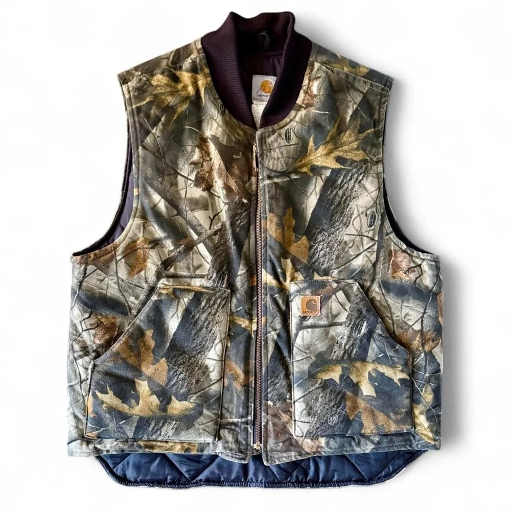 Vintage Rare Carhartt Realtree Camo V20 CMO Large Regular